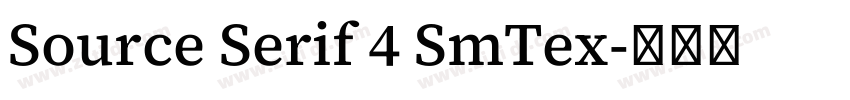 Source Serif 4 SmTex字体转换